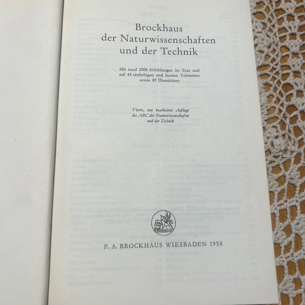 Brockhaus Der Naturwissenschaften Und Der Technik Book German Science